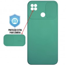 Capa para Motorola Moto G9 Power - Emborrachada Cam Protector Verde Escuro